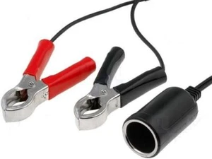 Extensión de encendedor de cigarrillos 1x conector a 2x pinzas de cocodrilo 0,5m 12V 5A - Imagen 1 de 2