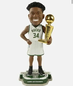 Giannis Antetokounmpo Milwaukee Bucks NBA Champions Bobblehead Doll 2021 Finals - Bild 1 von 3