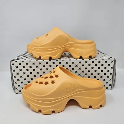 Wmns Adidas x Stella McCartney OVERSIZED Clog 'Hazy Orange' / IF6073 / US Size 9 - Image 1 of 4
