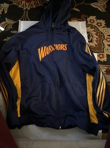 Vintage Y2K Adidas Golden State Warriors Track Zip Up Jacket Men’s Sz XXL - Picture 1 of 3