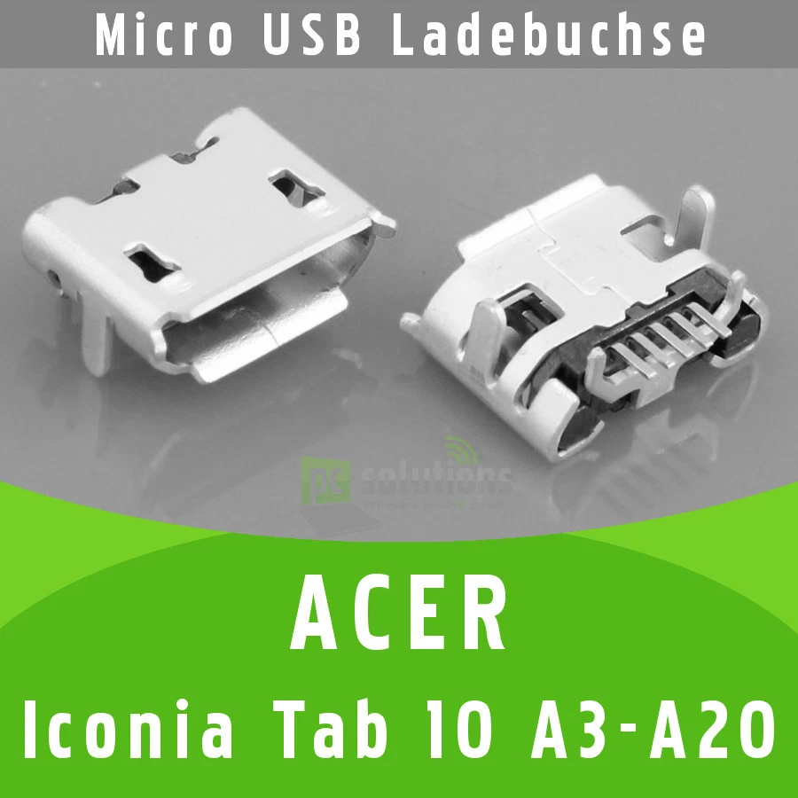 ✅ Acer Iconia Tab 10 A3-A20 B1-810 B3-A10 USB DC Buchse Ladebuchse Strombuchse - Bild 1 von 1