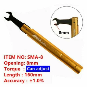 MXITA Sma Klucz dynamometryczny Otwieranie Złącze RF 8mm W4F0 - Zdjęcie 1 z 5