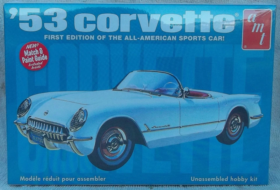 1953 Chevrolet Corvette Roadster 1/25 Scale Plastic Model Kit - Image 1 of 1