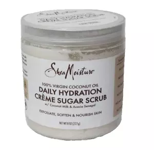 Shea Moisture Daily Hydration Crème Sugar Scrub 100% Coconut Oil 8 oz NEW - Picture 1 of 1