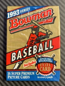1993 Bowman Baseball Pack Possible Derek Jeter New York Yankees Rookie Card ? - Picture 1 of 2