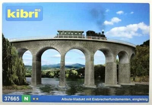 Kibri scala N 37665 Ponte viadotto curva raggio R2 Albula Nuovo OVP - Foto 1 di 1