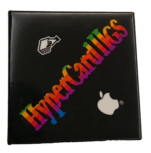 Apple Computer Macintosh Hypercard IIGS ii GS Button vintage button pinback - Picture 1 of 5
