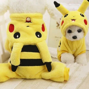 Pikachu Pet Dog Hoodie Sweater Jumper Coat Warm Puppy Apparel Hooded Jacket⊹ - Picture 1 of 13