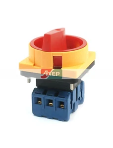 A● GLD11-32/04 32A 380V ON/OFF 3 Phase Rotary Cam Changeover Switch - Imagen 1 de 4