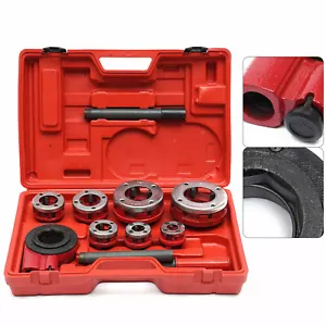 7 Size Pipe Threader Threading 3/8" to 2" Die Dies kit / Handle Ratchet Tool Set - Picture 1 of 12