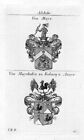 Mayr Mayrhofen Koburg Anger Wappen coat of arms Heraldik heraldry Kupferstich