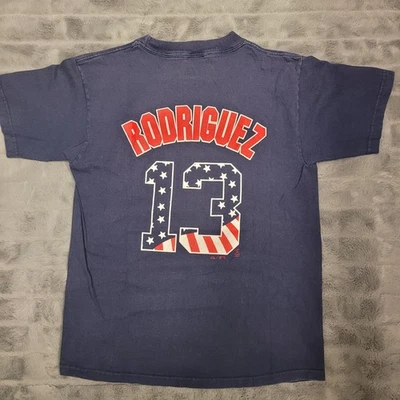 Alex Rodriguez #13 New York Yankees Youth T-Shirt Large Majestic MLB Vintage - Image 1 of 4