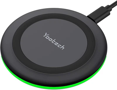 Yootech Wireless Charger,10W Max Fast Wireless Charging Pad Compatible with Ipho - Image 1 of 4
