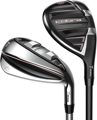 New Ladies Cobra T-Rail 2023 Combo Irons 5H,6-Pw,Sw Graphite #423948 - Image 1 of 4