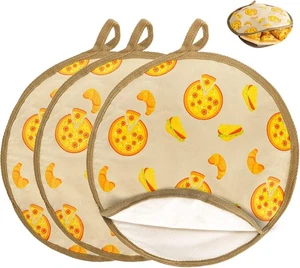 3er Pack Tortilla Wärmer, 30 cm mikrowellengeeignet Stoff Speisenwärmer Beutel zur Aufbewahrung von Speisen - Bild 1 von 6