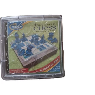 Solitaire Chess COMPLETE Thinkfun 2010 Logic Strategy Puzzle Challenges Solo - Image 1 of 2