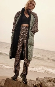 Pantalone nuovo Free People Movement Love You Back stampato sci outdoor floreale nero M - Foto 1 di 9