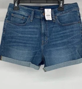 J.Crew Womens Blue Flat Front 5-Pocket Desgin Denim Cut-Off Shorts Size 29 - Picture 1 of 6