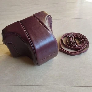 RARA custodia fotocamera CONTAX RTS originale Deluxe vera pelle L604 vintage - Foto 1 di 7