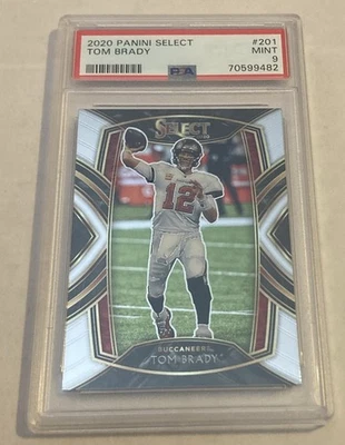 PSA 9 Tom Brady 2020 Panini Select - Patriotas de Nueva Inglaterra - Cabra 🔥🔥 Foto 1 de 2