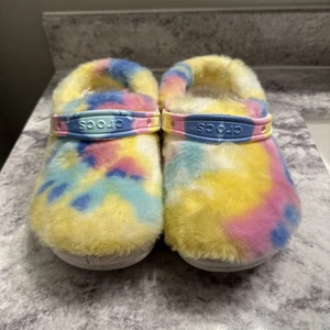 Crocs Classic Fur Sure Slipper Clogs Damen 8 flauschig gefüttert mehrfarbig - Bild 1 von 5