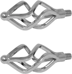 Fenix Twisted Lowrider Flat Cage Bike Pedals Chrome - Picture 1 of 1