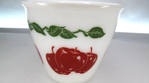 Cuenco mezclador de manzana Fire King Hazel Atlas (1) vidrio de leche utensilios de cocina vintage brillantes - Imagen 1 de 5