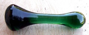Antique Victorian Hand Blown Green Glass Pestle C.1875+ - Picture 1 of 6