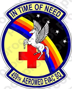 AUFKLEBER USAF 459TH AEROMED EVAC SQ - Bild 1 von 1