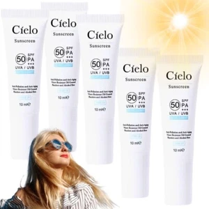5x Crema Cielo Protector Solar Control de Aceite Luz Azul Protección Contaminación Antienvejecimiento - Imagen 1 de 7