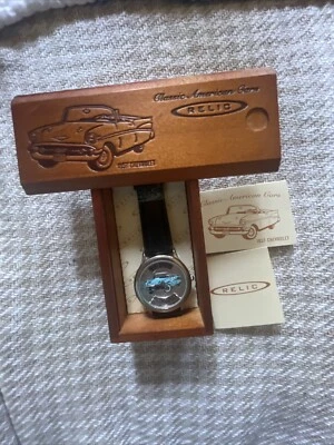 Reloj de pulsera Chevy 1957 de colección clásico coches americanos reliquia - caja original, papeles Foto 1 de 4