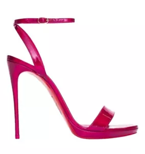 36 UK 3 US 6 Christian Louboutin Women’s Sandals Pink Loubi Heels Strap Pump New - Picture 1 of 10