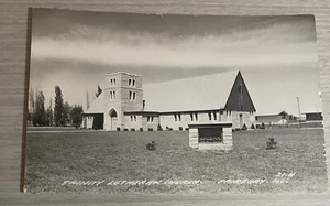 RPPC Postcard Trinity Lutheran Church Fairbury IL - Picture 1 of 2