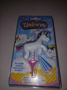 Unicorn Candle Holder - Birthday Cake Topper. Brand New Sealed Package.  - Picture 1 of 2