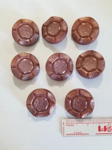 Vintage Mauve Buttons - set of 8 - Picture 1 of 1