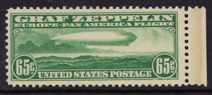 1930 US Graf Zeppelin SC C13 65c Europe-Pan American Flight MLH F/VF - Picture 1 of 3