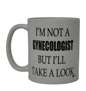 La mejor taza de café sucia divertida - NO SOY GINECÓLOGO... Taza sarcástica novedad - Imagen 1 de 6