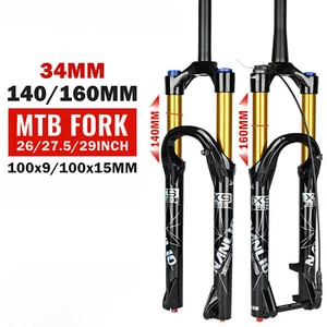 Mountain Bike Suspension Air Fork 26 27.5 29Inch Damping Rebound Adjustment Fork - Picture 1 of 42