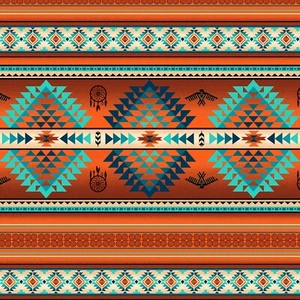 Elizabeths Studio – Tucson – Diamond Stripe – Copper 536E-COPPER, Fabric BTY - Picture 1 of 2