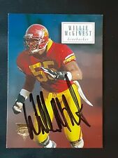 WILLIE MCGINEST PATRIOTS AUTOGRAPHED SIGNED 1994 SKYBOX ROOKIE FOOTBALL CARD