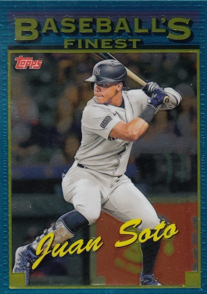 JUAN SOTO FINEST 1993 PROTOTYPE PROMO NEW YORK YANKEES #9 2024 24 TOPPS - Image 1 of 1