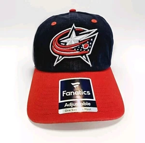 Fanatics Branded Hat NHL Navy Columbus Blue Jackets Adjustable Flex Cap - Picture 1 of 10