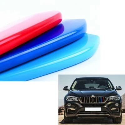 ABS M-Colored Front Kidney Grille Insert Trims for BMW X6 2017-18 7-Beam Grill - Image 1 of 4