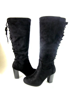 TOP MODA WOMEN'S SOPHIE-30 FASHION BOOTS,BLACK,US SIZE 7 MEDIUM,PRE-OWNED - Picture 1 of 8