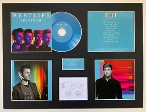 WESTLIFE - Signed Autographed - SPECTRUM - Album Display Deluxe - Picture 1 of 1