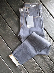 Knowledge Cotton Apparel Ash selvedge slim tapered jeans 31 34 new $175 - Picture 1 of 12