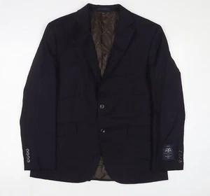 Marks and Spencer Mens Blue Wool Jacket Suit Jacket Size 42 Regular - Picture 1 of 10