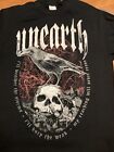 Unearth 2015 Tour Shirt Size M 2 Sided As I Lay Dying Shadows Fall