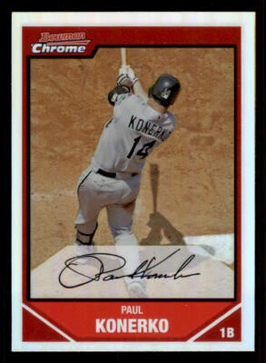 2007 Bowman Chrome Refractors #165 Paul Konerko - Image 1 of 2