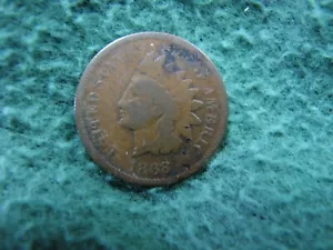 Penny testa di indiano USA 1868 molto bella testa di indiano moneta da piccolo centesimo - Foto 1 di 2